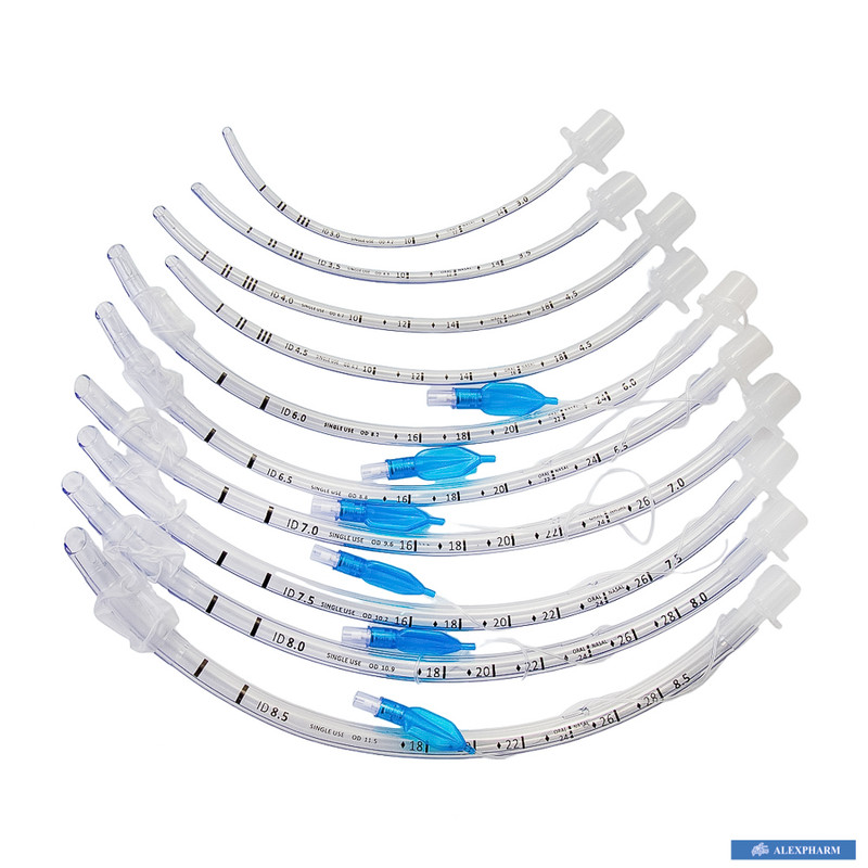 Трубка ендотрахеальна "ALEXPHARM", без манжети № 3,5